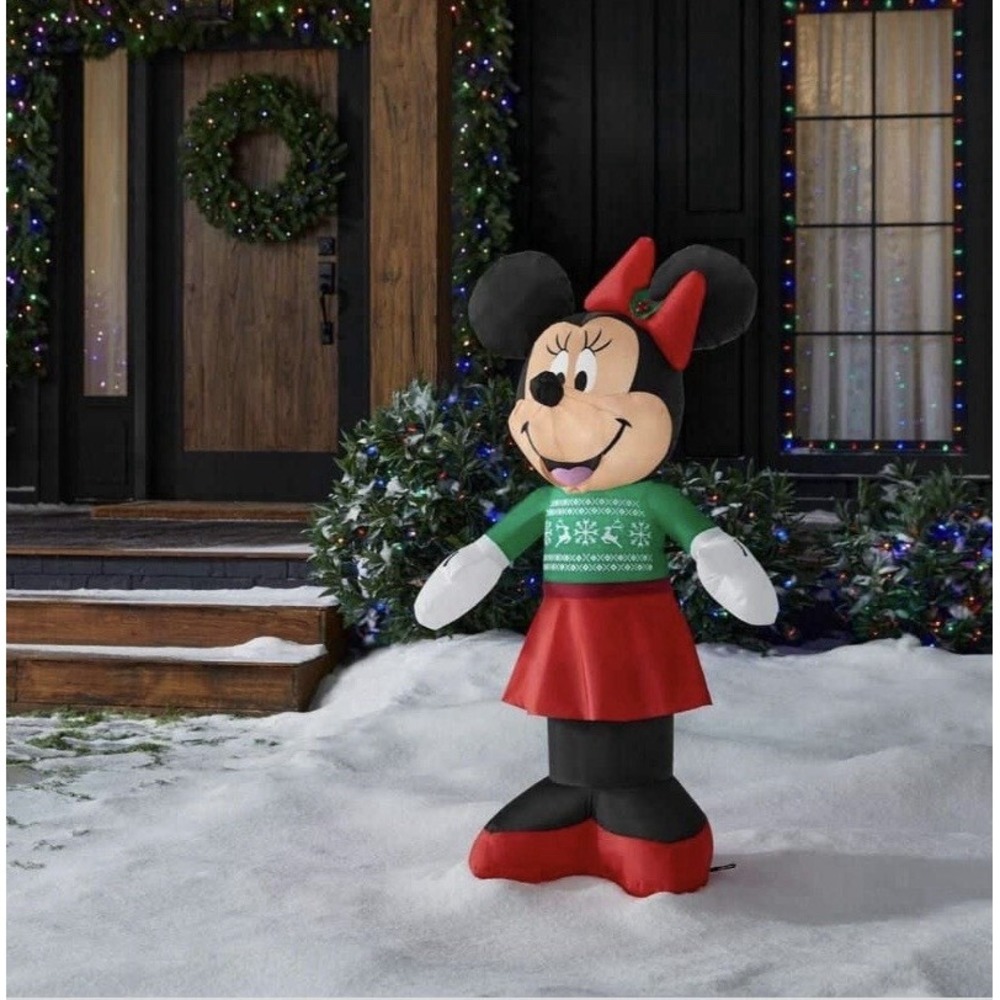 Disney Minnie Mouse 3.5' Lighted Christmas Inflatable - Style 2 **NEW**